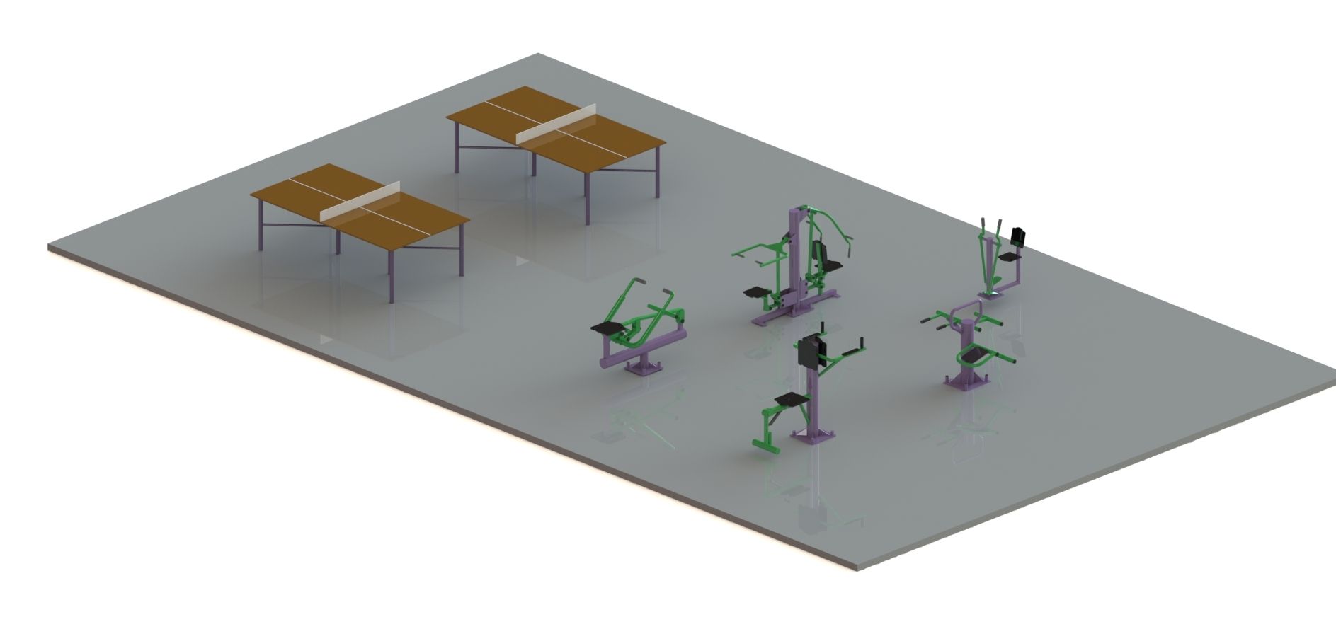 3D визуализация площадки