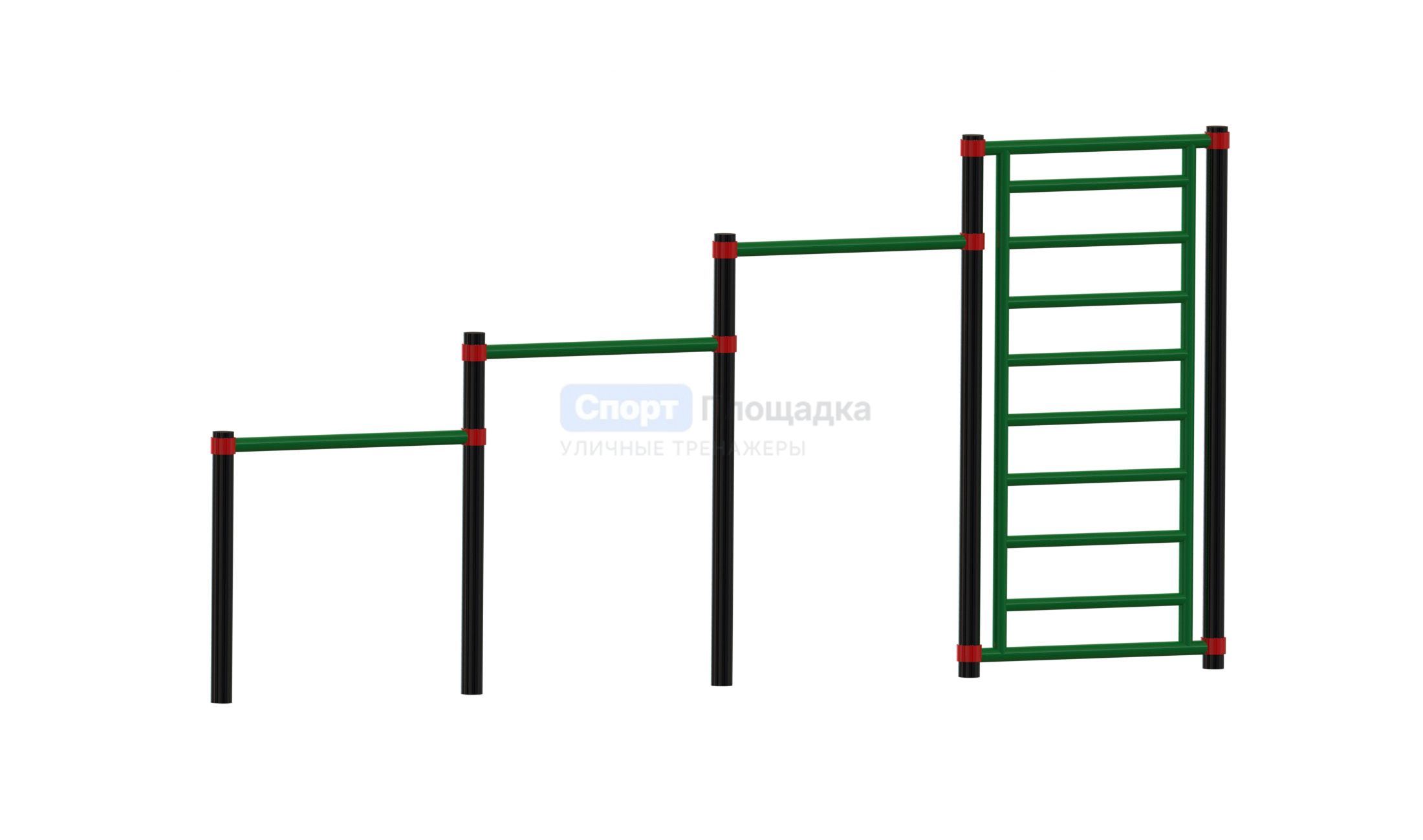 Уличный комплекс для воркаута Комплекс турников со шведской стенкой — купить в Минске, цена 2310 BYN